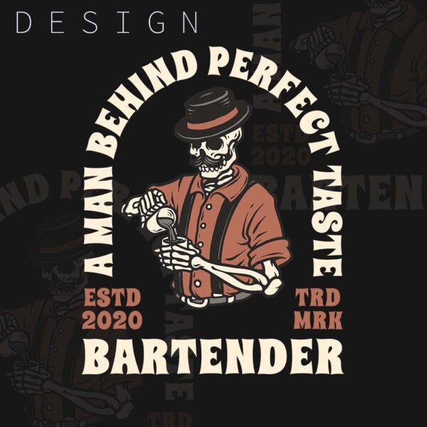 Bartender Classic Regular Printed T-shirt - Image 4