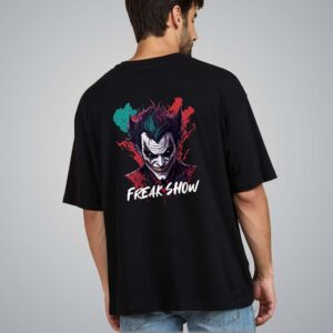 Joker Face Pure Cotton Oversized Graphic Print T-shirts For Men & Women