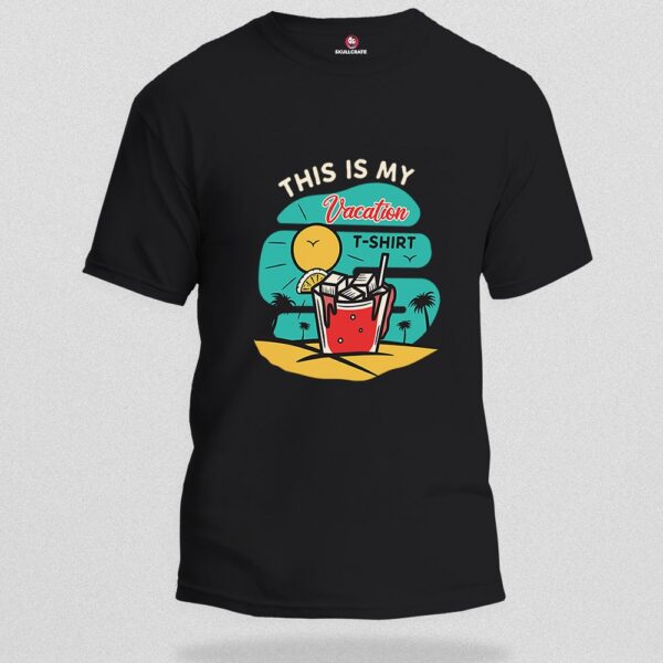 Vacation tee Regular Graphic Printed Tshirt - Image 5