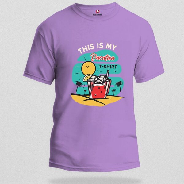 Vacation tee Regular Graphic Printed Tshirt - Image 2
