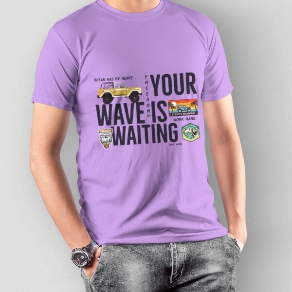 Your Wave Is Regular Graphic Printed T-shirt - Image 5