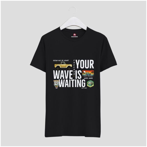 Your Wave Is Regular Graphic Printed T-shirt - Image 3