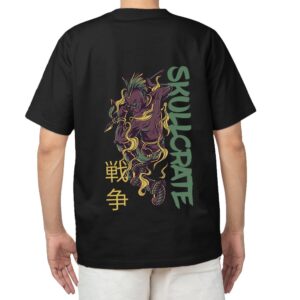 War Skull Pure Cotton Oversized Graphic Print T-shirts For Men & Women