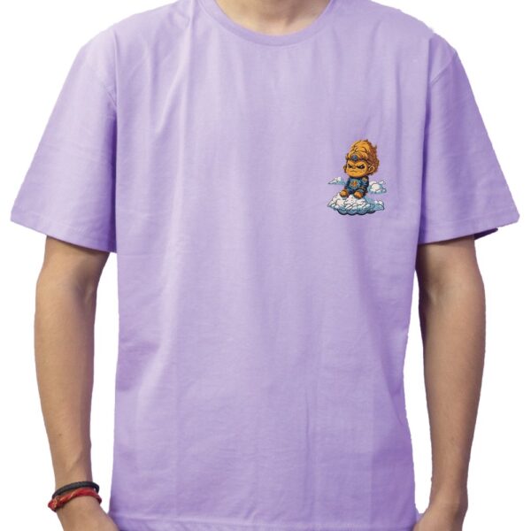 Monkey King Pure Cotton Oversized Graphic Print T-shirts For Men & Women - Image 4