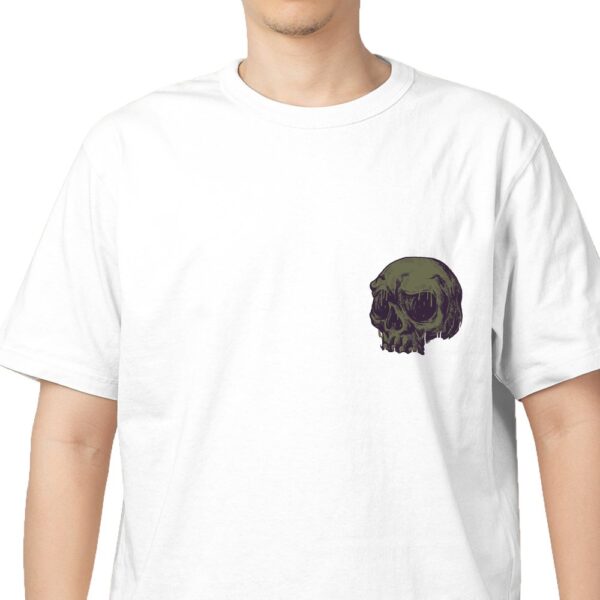 Head Skull Pure Cotton Oversized Graphic Print T-shirts For Men & Women - Image 4