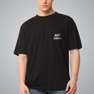 Just Chill Pure Cotton Oversized Graphic Print T-shirts For Men & Women
