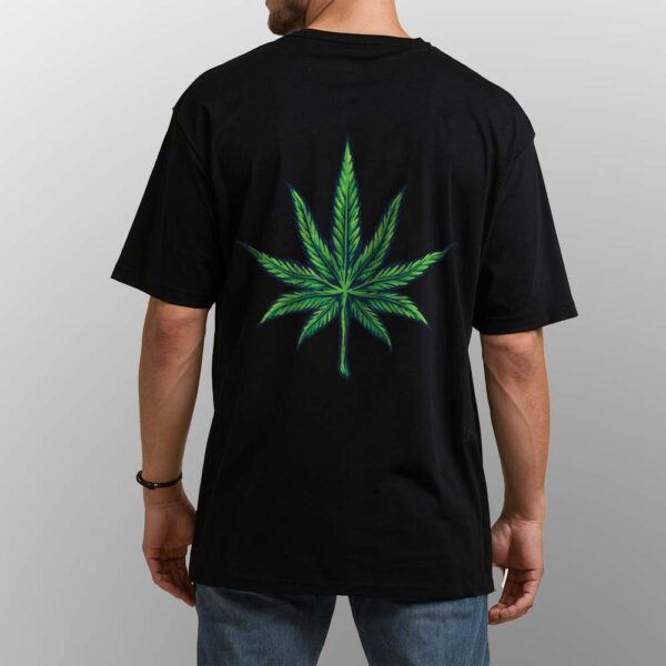"STONER" Oversized Black Graphic T-shirt