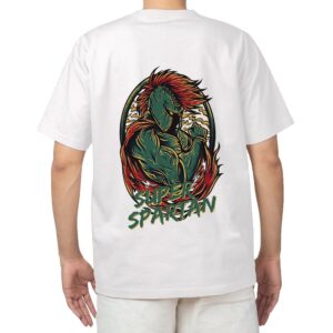 Super Spartan Pure Cotton Oversized Graphic Print T-shirts For Men & Women